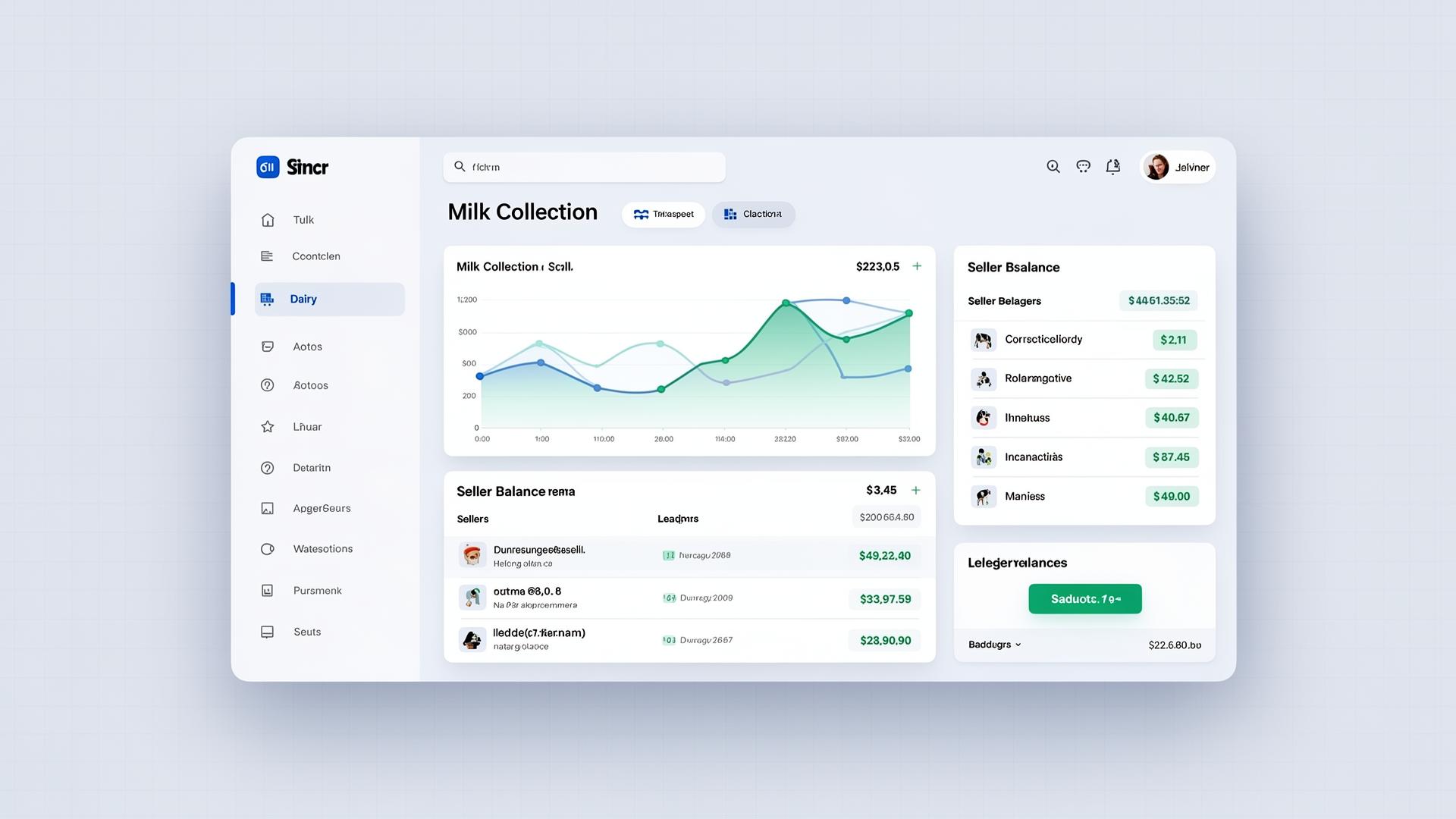 DairyPro owner dashboard preview